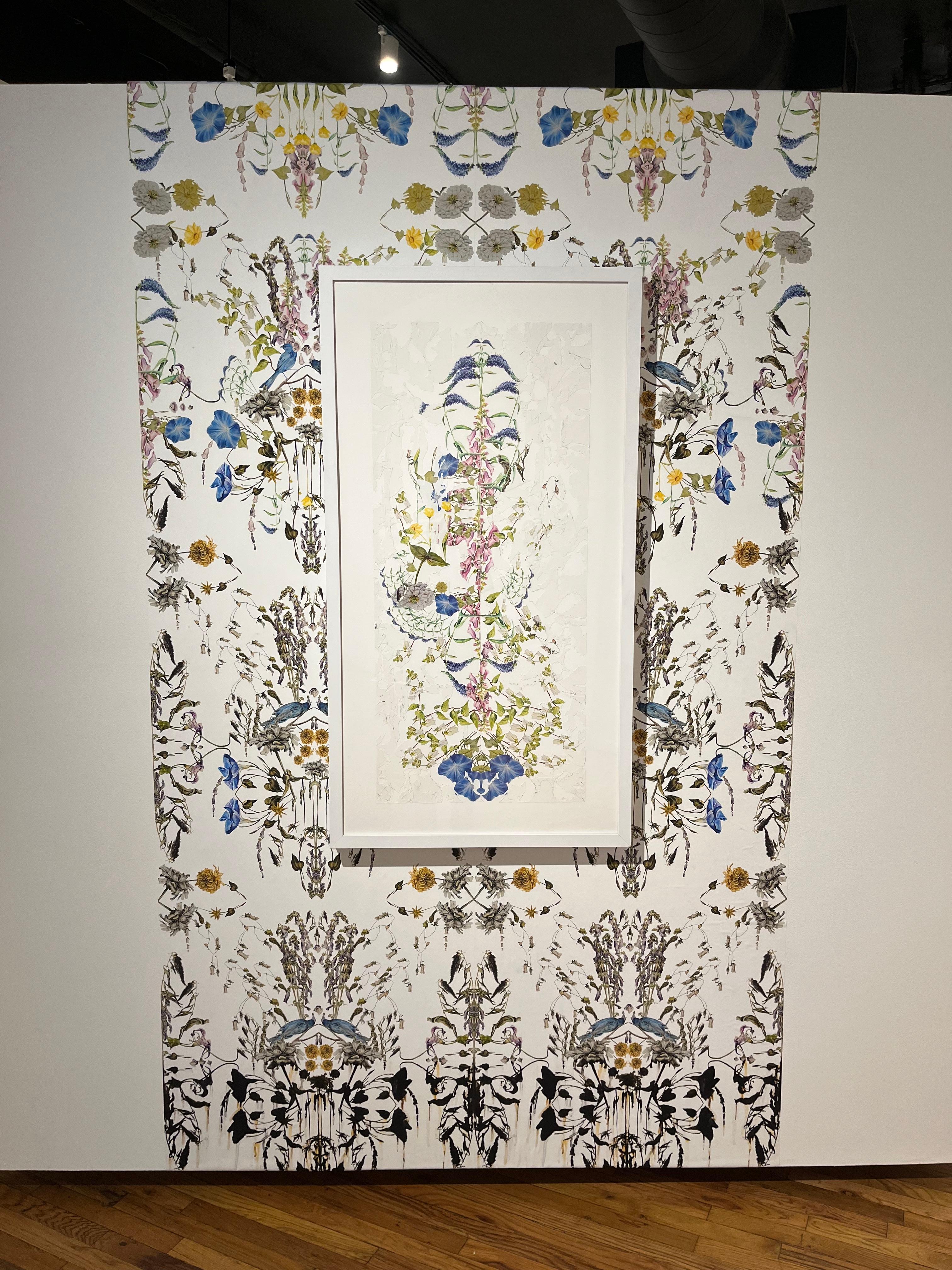 Forever Blooms n° 3 - Contemporain Mixed Media Art par Elizabeth Alexander