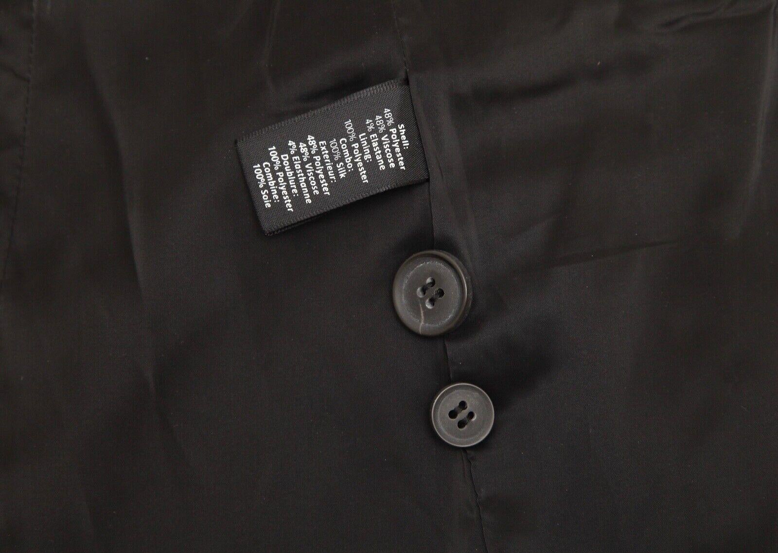 ELIZABETH AND JAMES Chaqueta Blazer Negra Cuello Blanco Manga Larga Sz 4 en venta 3
