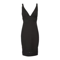 Elizabeth and James Black Plunge Neck Dress Size M