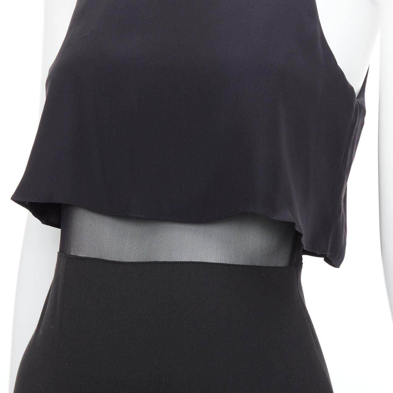 ELIZABETH AND JAMES Kiandra black midriff cut out sheer midi dress US2 S
Reference: ECLO/A00003
Brand: Elizabeth and James
Designer: Mary Kate and Ashley Olsen
Model: Kiandra
Material: Polyester, Blend
Color: Black
Pattern: Solid
Closure: