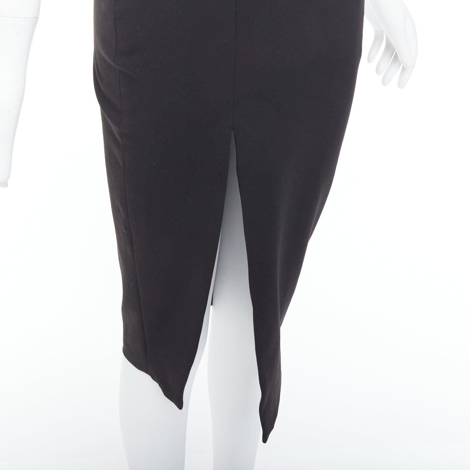 ELIZABETH AND JAMES Kiandra black midriff cut out sheer midi dress US2 S For Sale 2