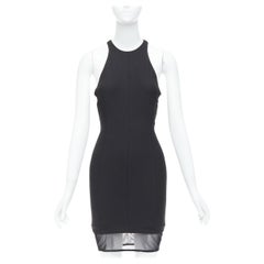 ELIZABETH AND JAMES Parker - Mini robe noire à ourlet diaphane US2 S