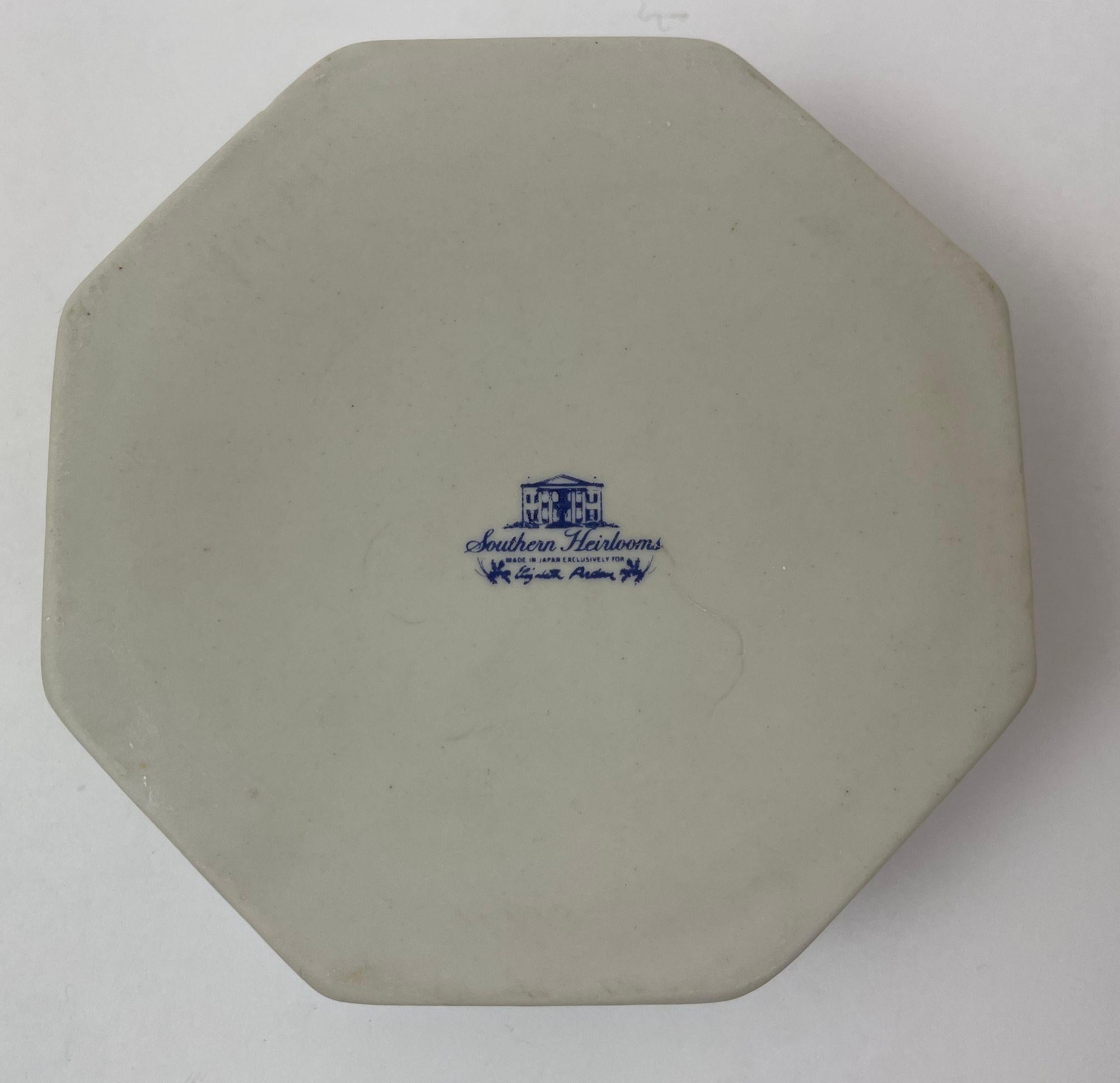 Elizabeth Arden Porcelain Box Southern Heirlooms Made In Japan For Sale 2