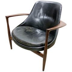 Elizabeth Armchair by Kofod Larsen in Rosewood and Leather