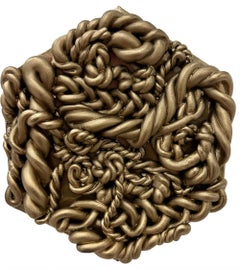 "Oro nº 1". Falso malvavisco.  Escultura de Arcilla Contemporánea Pop Art
