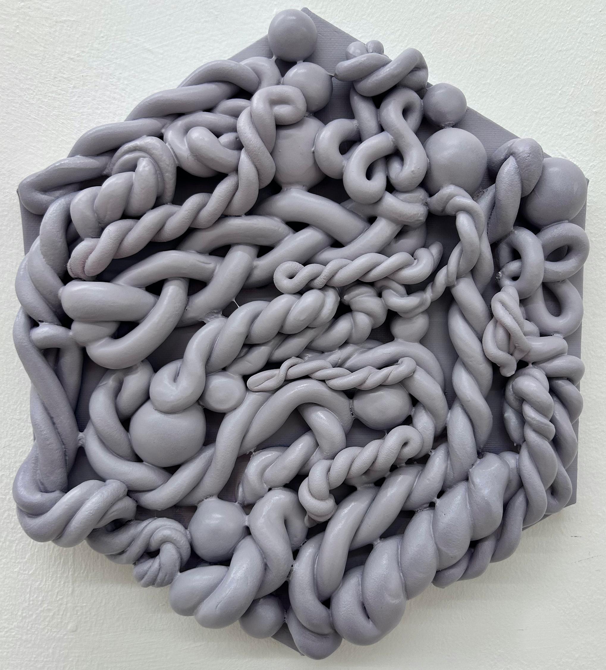 Textural Monochrome Wall Sculpture Organic Relief Abstract Contemporary Art