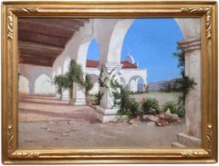 Looking through the Arches, Mission at San Juan Capistrano, California