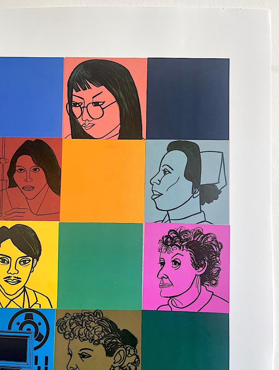 Elizabeth Catlett (1915-2012) 
COLEGIO COMUNITARIO DEL BRONX
UNIVERSIDAD DE LA CIUDAD DE NUEVA YORK

Cartel artístico especialmente encargado y diseñado en 1992 por Elizabeth Catlett, impreso en litografía offset de 4 colores sobre papel