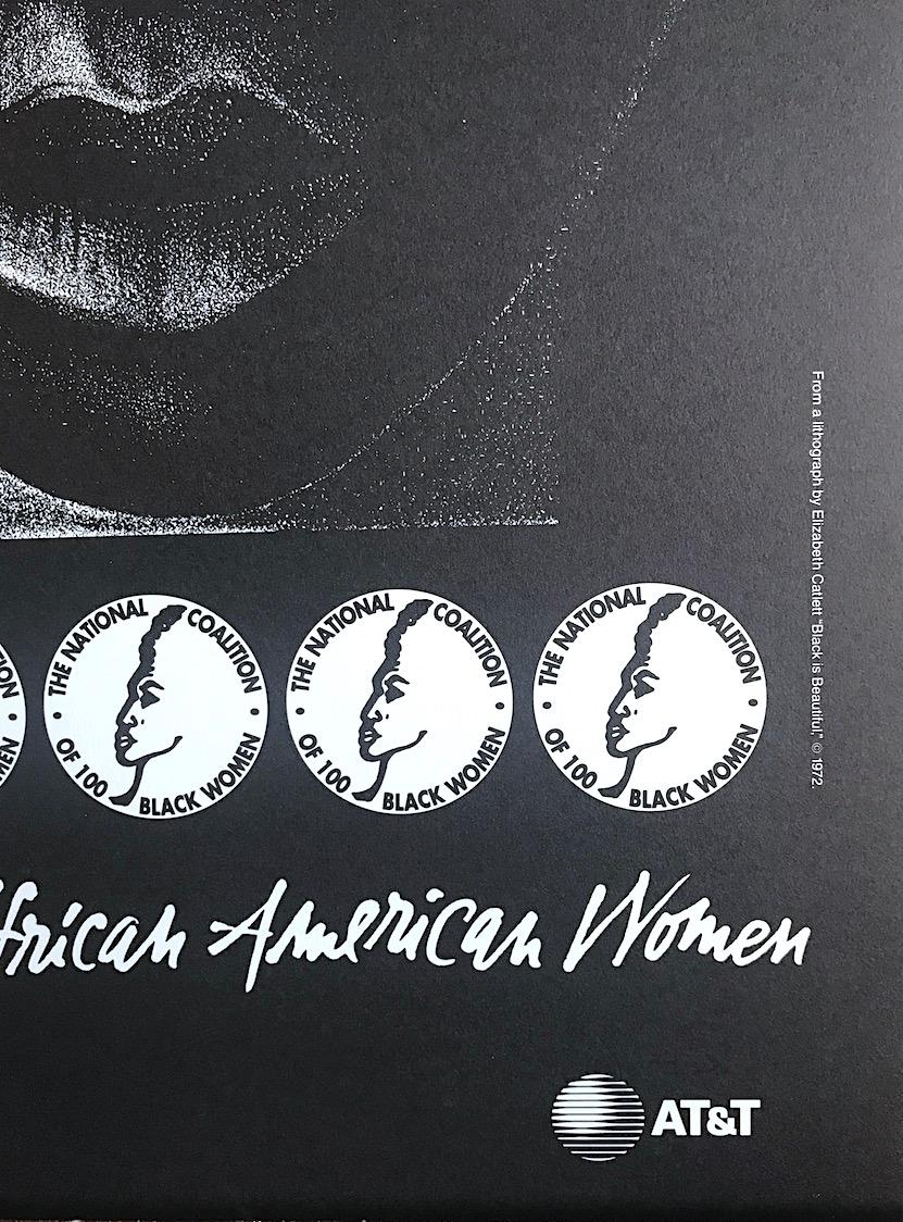 CANDACE, portrait de femme noire rendant hommage aux femmes afro-américaines, 1992  - Contemporain Print par Elizabeth Catlett