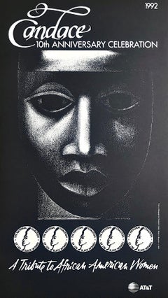 CANDACE 1992 Tribute To African American Women, Black Woman Face Portrait