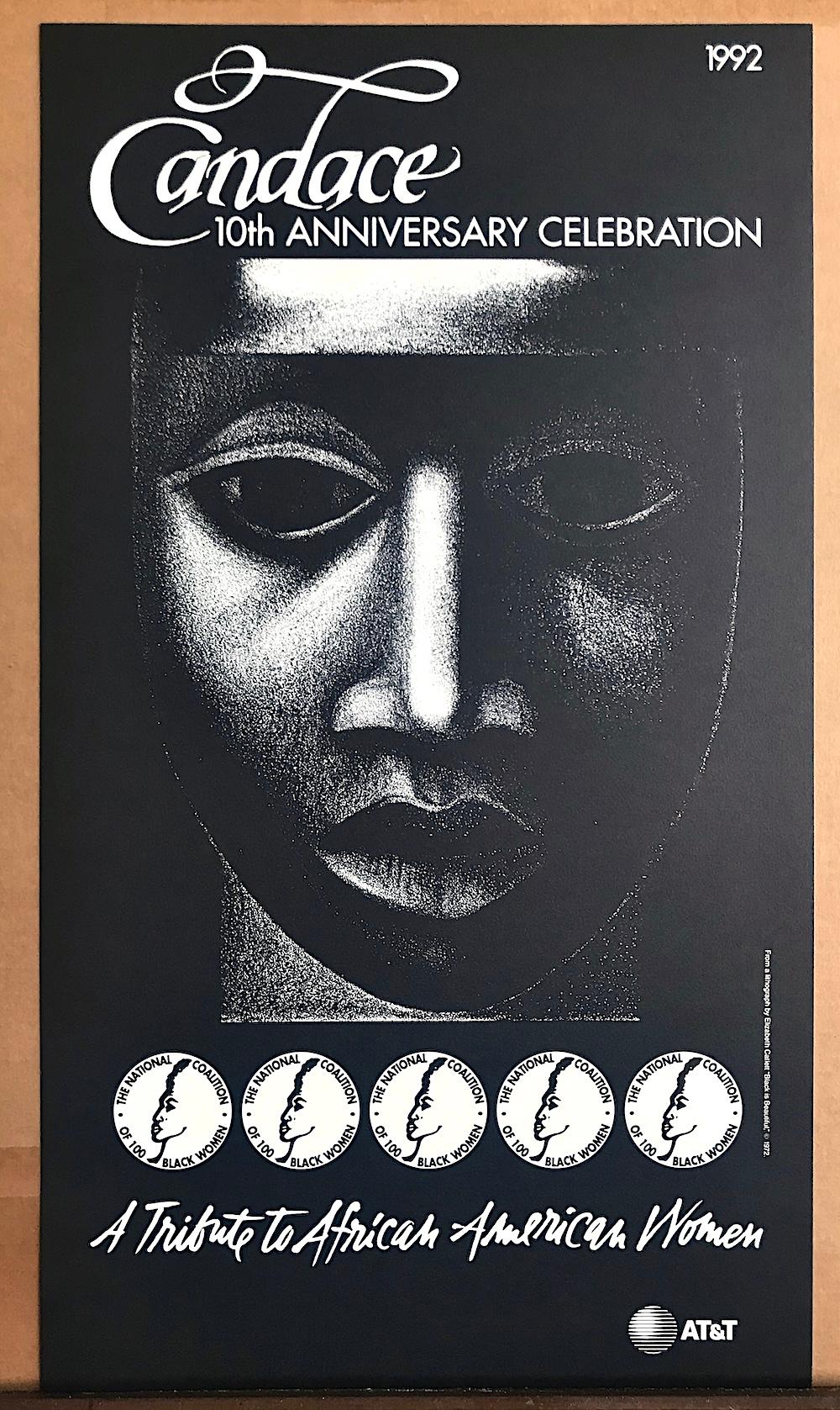 CANDACE 1992 Tribute To African American Women Black Woman Graphic Portrait Head For Sale 4