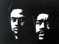 HOMAGE TO THE PANTHERS Signed Lithograph Portrait Black Power Movement, Activism