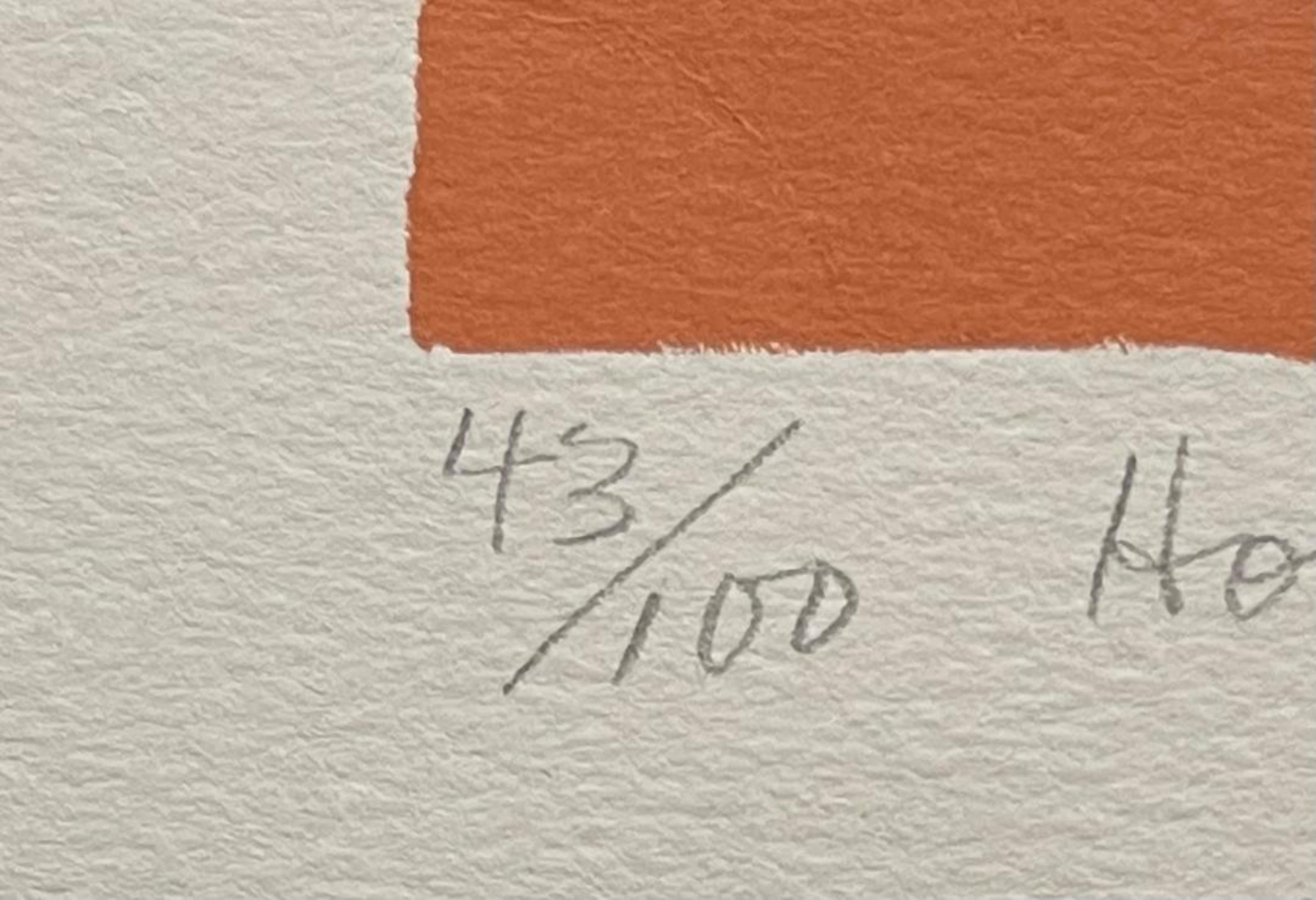 Genau dieses Werk wurde in einer wichtigen Ausstellung der Art Students League gezeigt. (Details unten)
Elizabeth Catlett
Hommage an die Panther, 1993
Farblithografie auf Velin mit geriffelten Kanten
Signiert, betitelt und datiert in Graphitstift