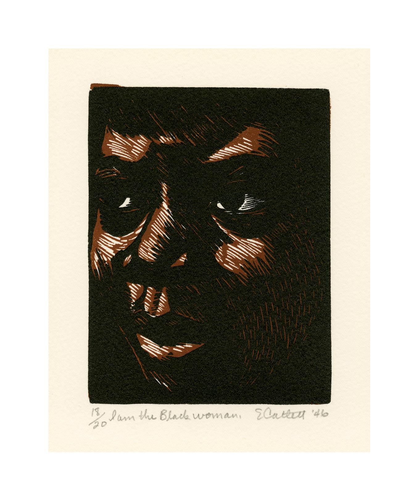 Elizabeth Catlett Portrait Print - I am the Black Woman