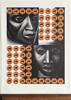 NEGRO ES BELLO II Signed Lithograph, Black Is Beautiful, Black Power Movement