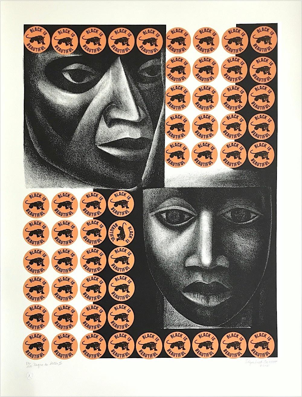 NEGRO ES BELLO II Signed Lithograph, Black Is Beautiful, Black Power Movement