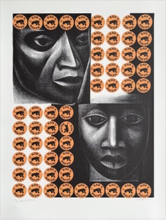 NEGRO ES BELLO II Signed Lithograph, Black Is Beautiful, Black Power Movement