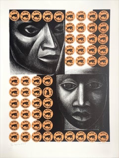 NEGRO ES BELLO II Signed Lithograph, Black Is Beautiful, Black Power Movement