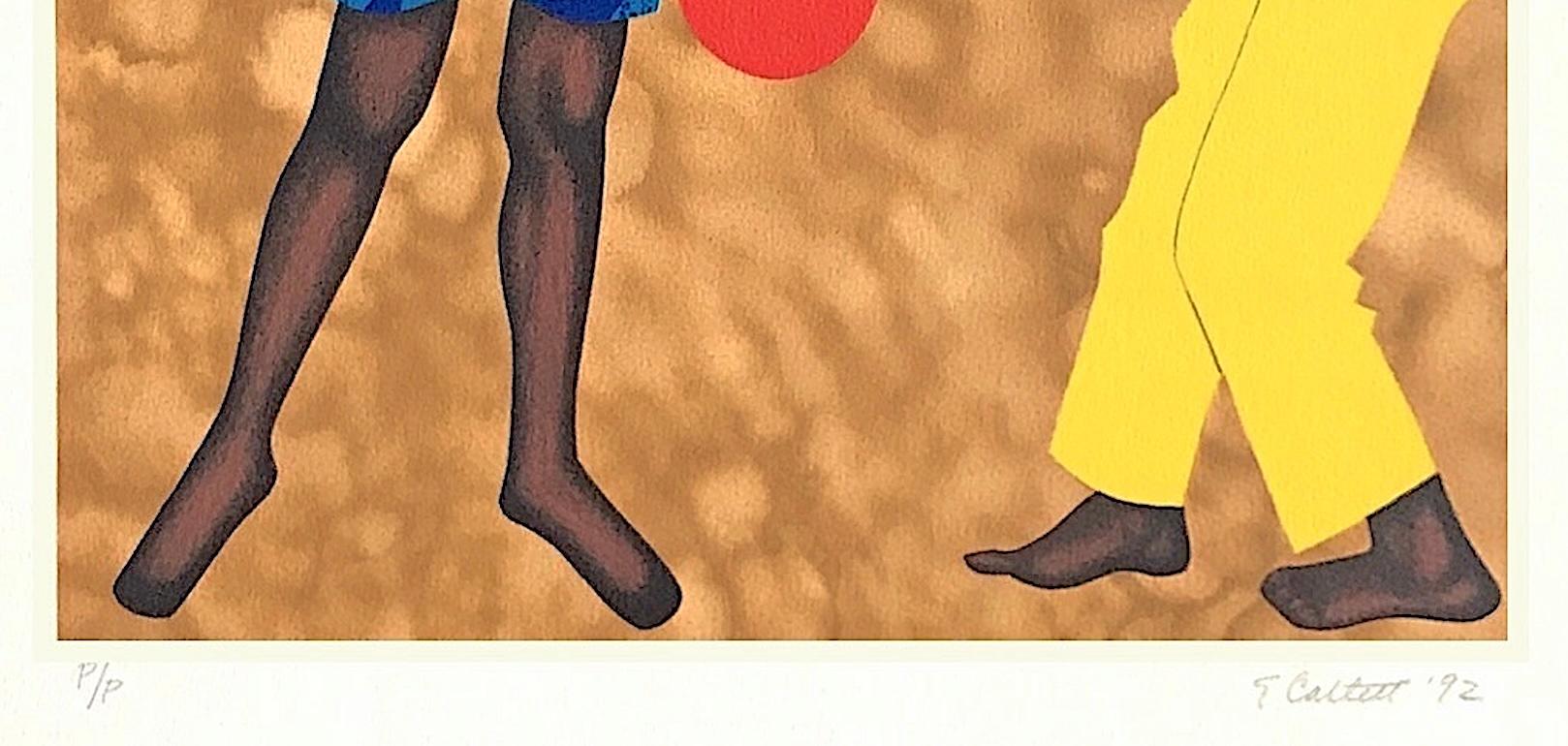 Litografia firmata PLAYMATES, Per il mio popolo di Margaret Walker, Bambini neri in vendita 1