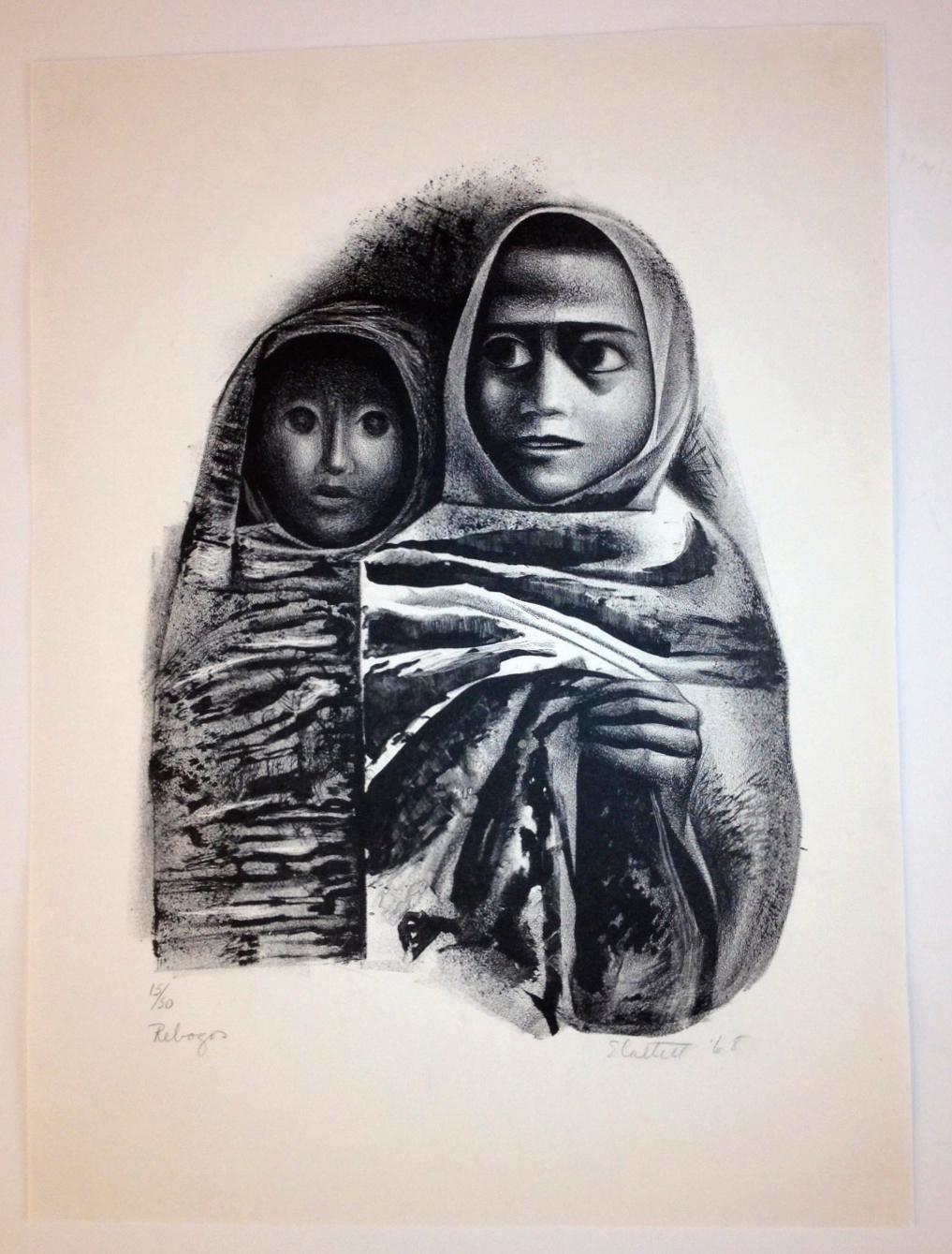 Elizabeth Catlett Figurative Print - Rebozos