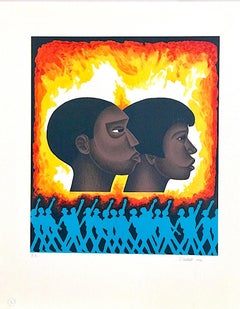 SECOND GENERATION Signed Lithograph, For My People by Margaret Walker