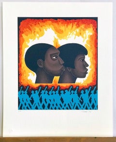 SECOND GENERATION Signed Lithograph, For My People by Margaret Walker, Protest