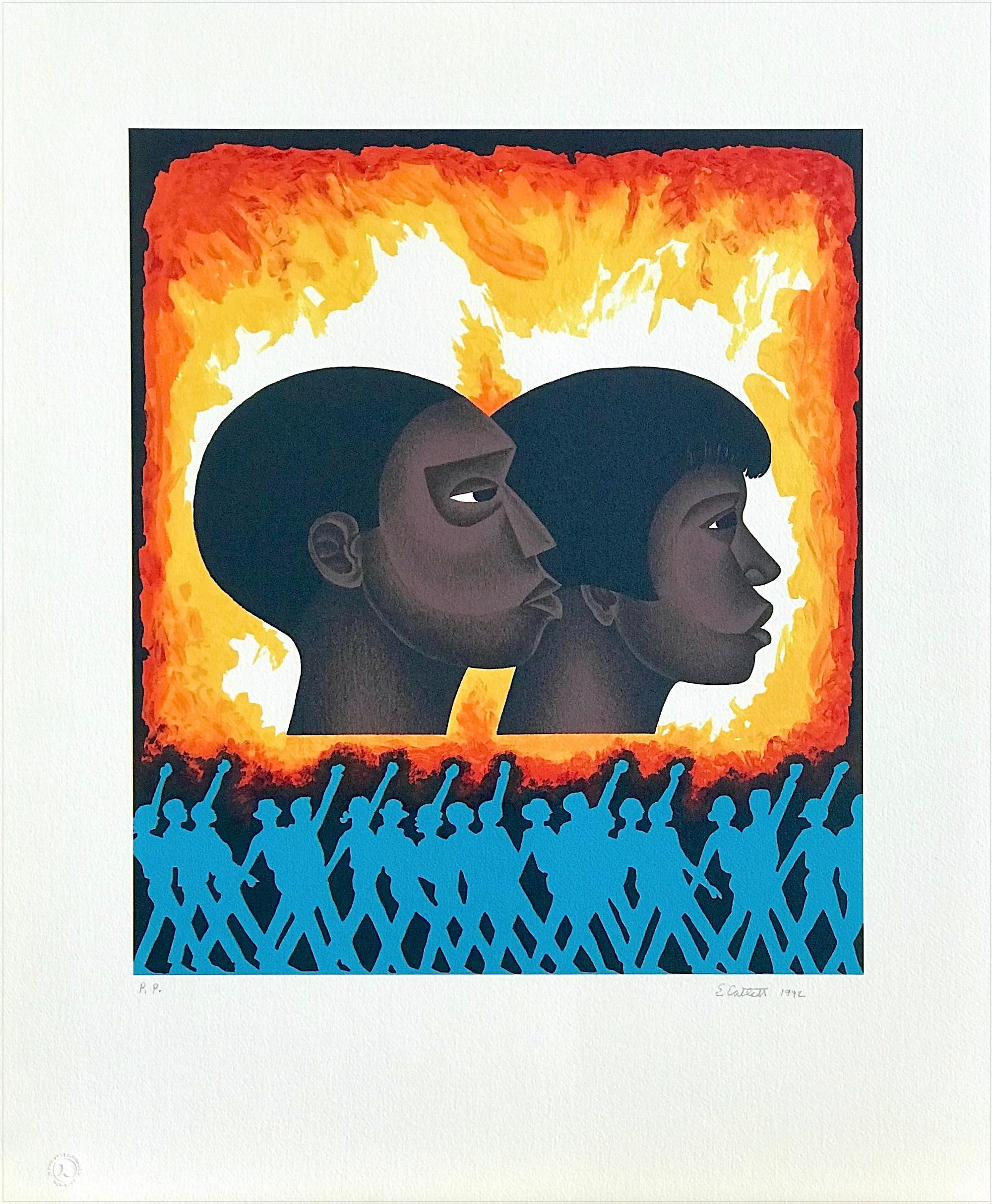 SECOND GENERATION Signed Lithograph, For My People by Margaret Walker, Protest