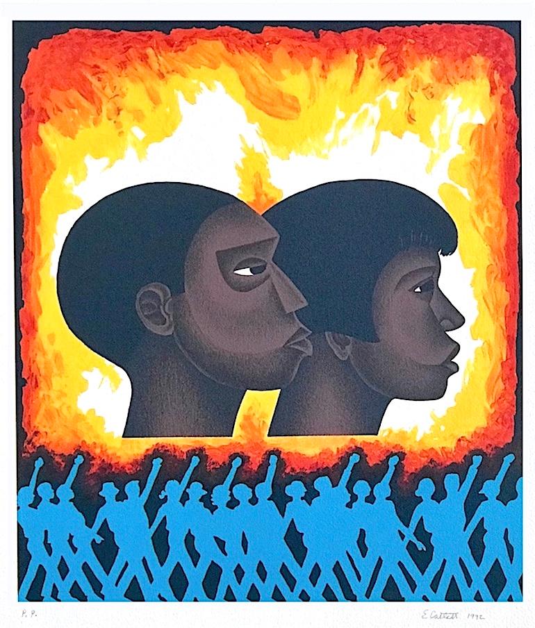 SECOND GENERATION Signed Lithograph, For My People by Margaret Walker, Protest