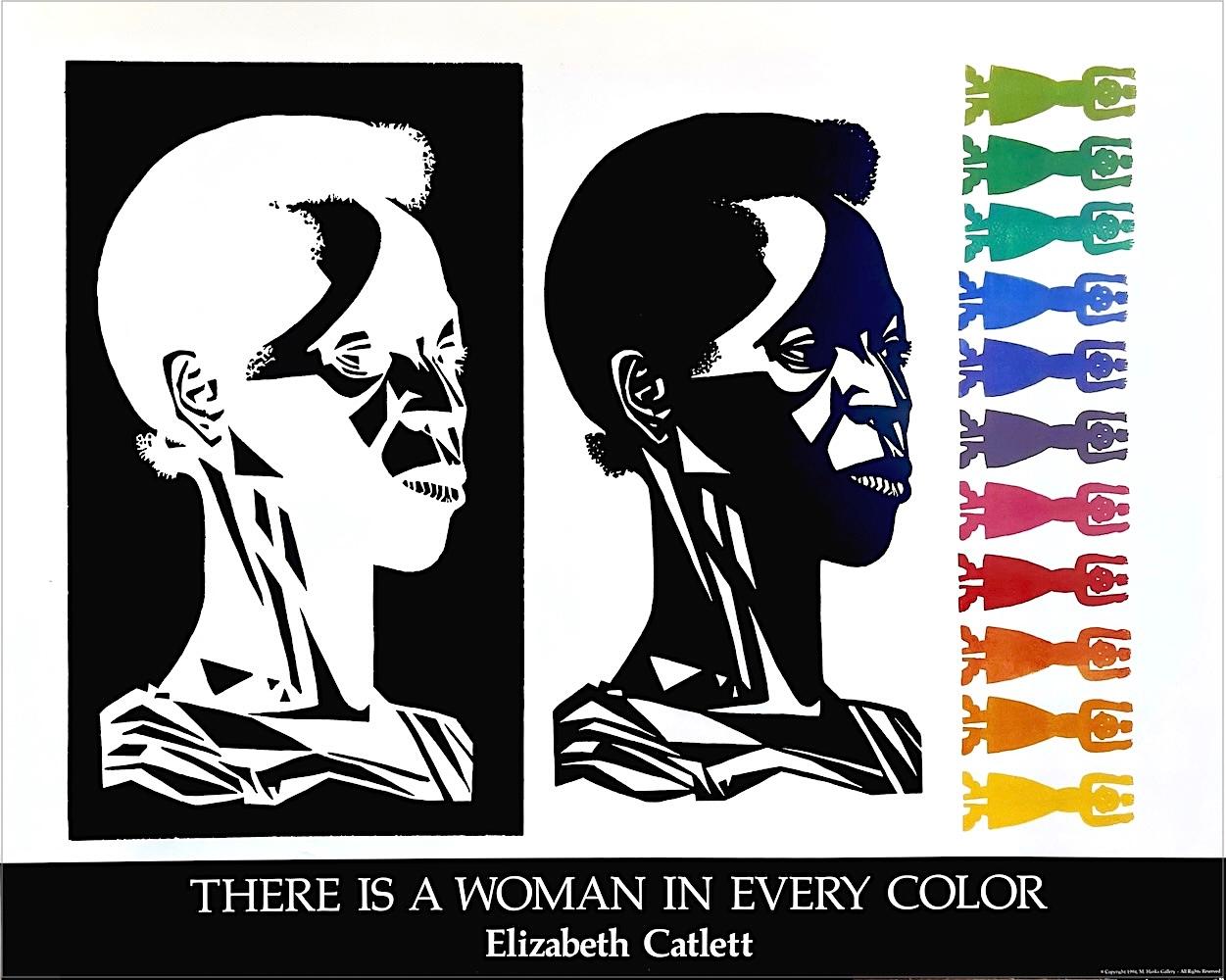 HAY UNA MUJER EN CADA COLOR 1994 Póster Vintage, Mujeres Negras, Colores del Arco Iris