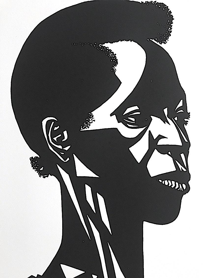 THERE IS A WOMAN IN EVERY COLOR Signierter Reliefdruck, Schwarze Frau Regenbogenfiguren (Zeitgenössisch), Print, von Elizabeth Catlett