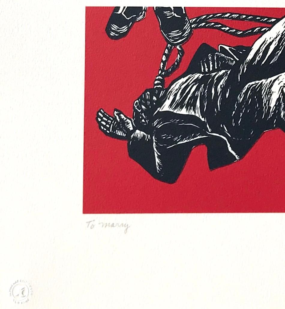 PARA CASARSE Litografía firmada, Para mi gente de Margaret Walker, Novios en venta 2