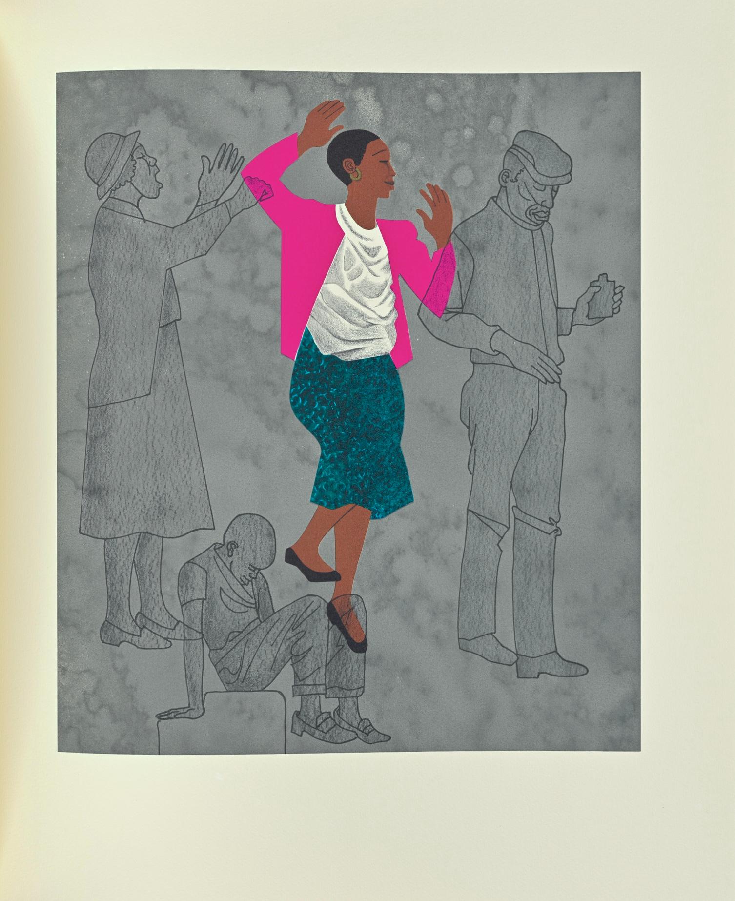 Camminare alla cieca, Per il mio popolo, Elizabeth Catlett in vendita 4