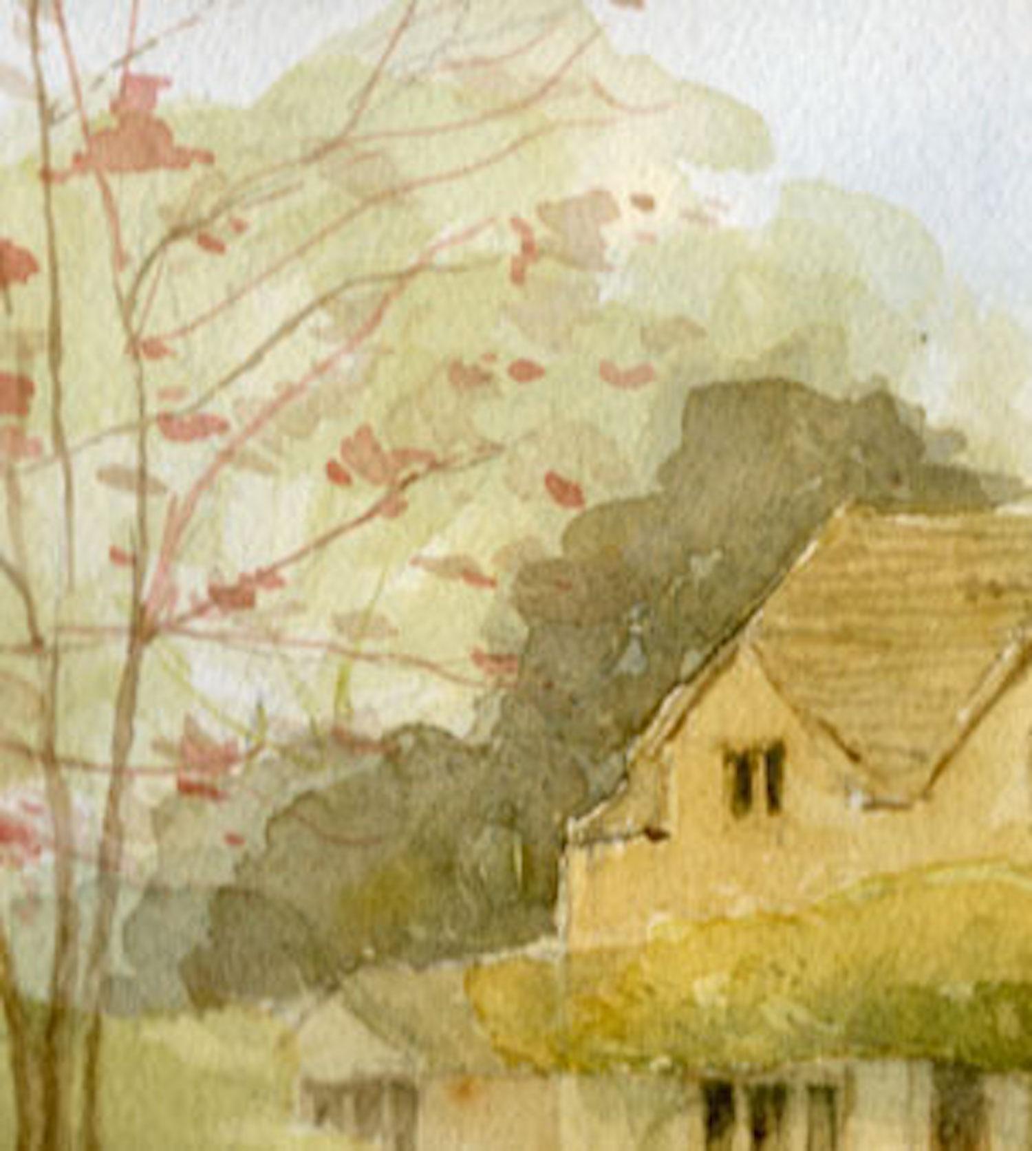 Elizabeth Chalmers, Lady Cottage in Nottgrove, Cotswold Art, peinture anglaise en vente 3