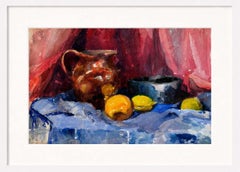 1930s American Modernist Still Life Painting by Burchfield Student Albright