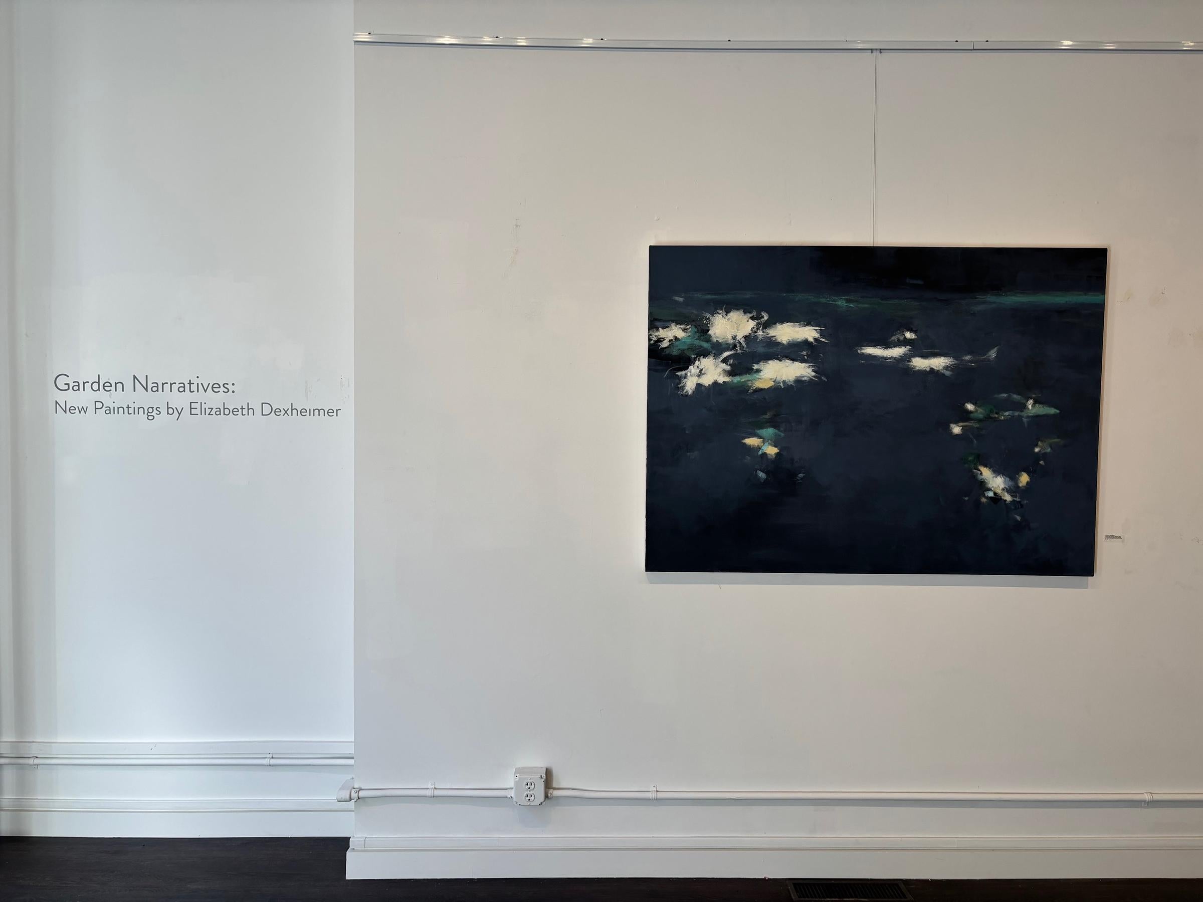 Notes from the Night Garden - Painting by Elizabeth Dexheimer