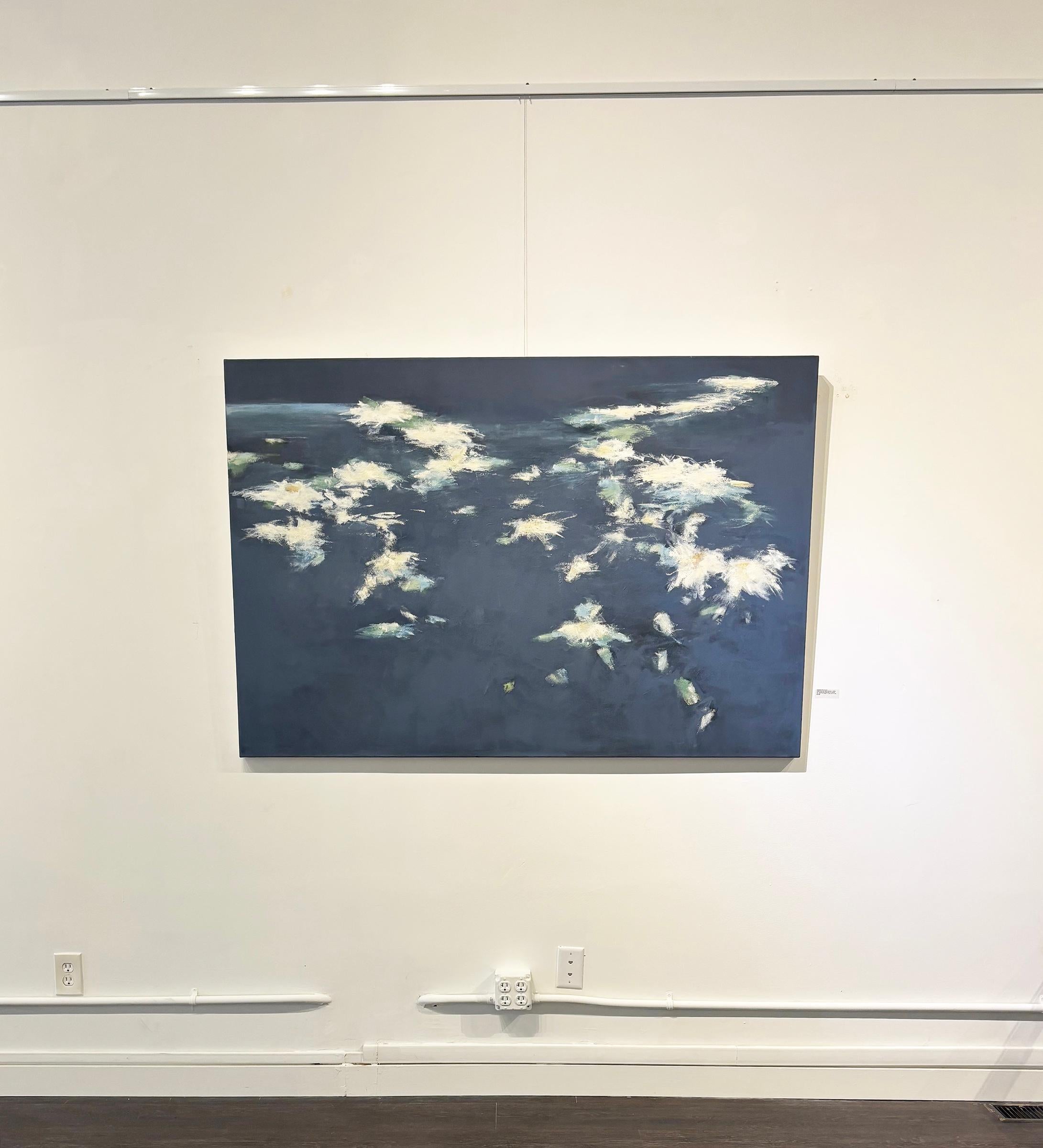 Notizen aus dem Nachtgarten II – Painting von Elizabeth Dexheimer