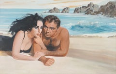 Elizabeth Taylor and Richard Burton in Big Sur for Movie Sandpiper