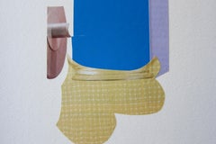 Blue Couch, Original Mixed Media Collage, 2021