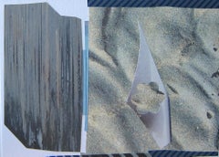 Sandstar, Abstract Mixed Media Collage on Paper, 2021