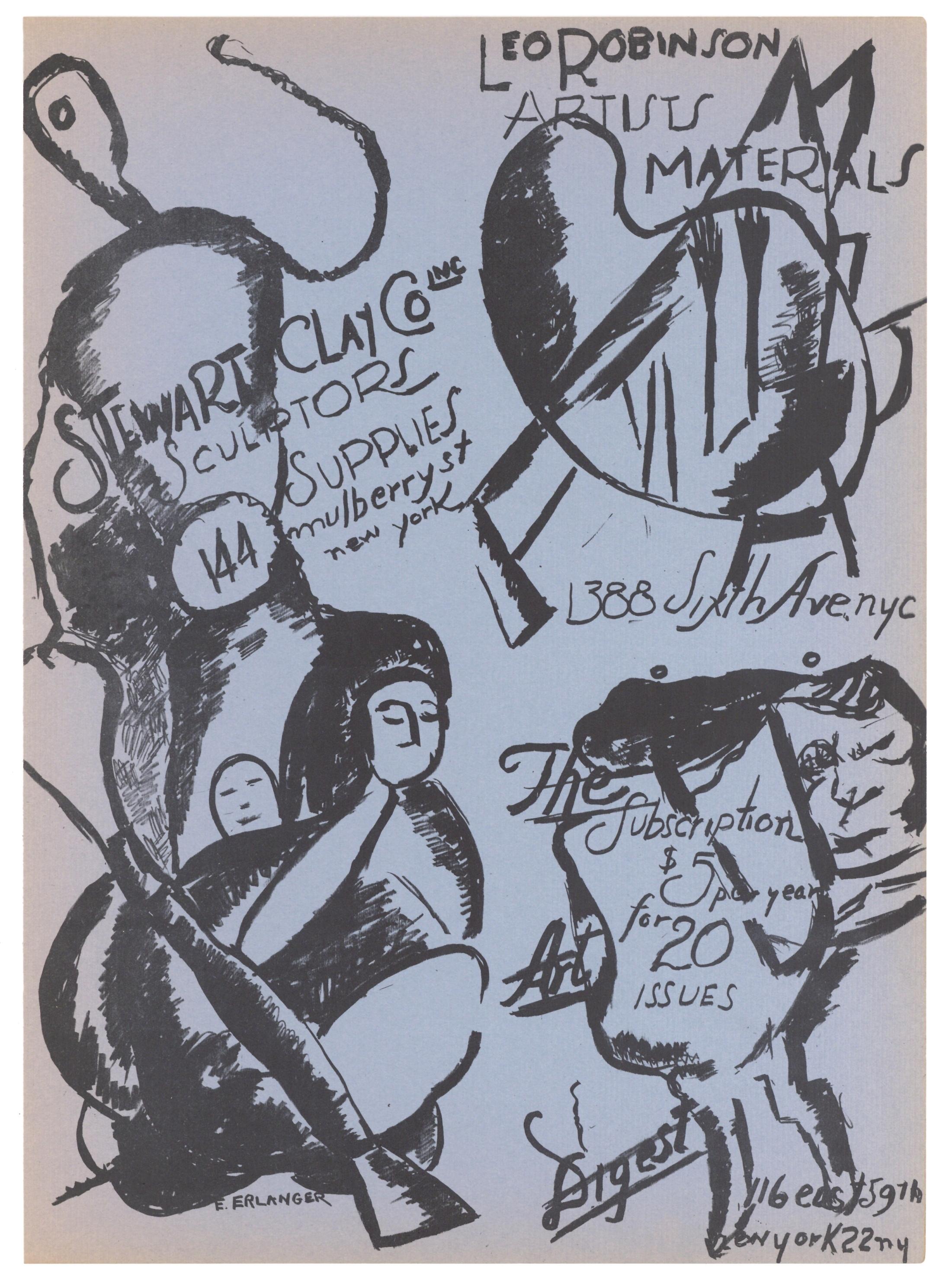 original lithograph - Print by Elizabeth Erlanger