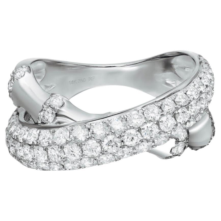 Customizable Elizabeth Fine Jewelry 0.50 Carat Diamond Chain Link Ring