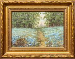 Texas Bluebonnet Landscape with Capitol Building