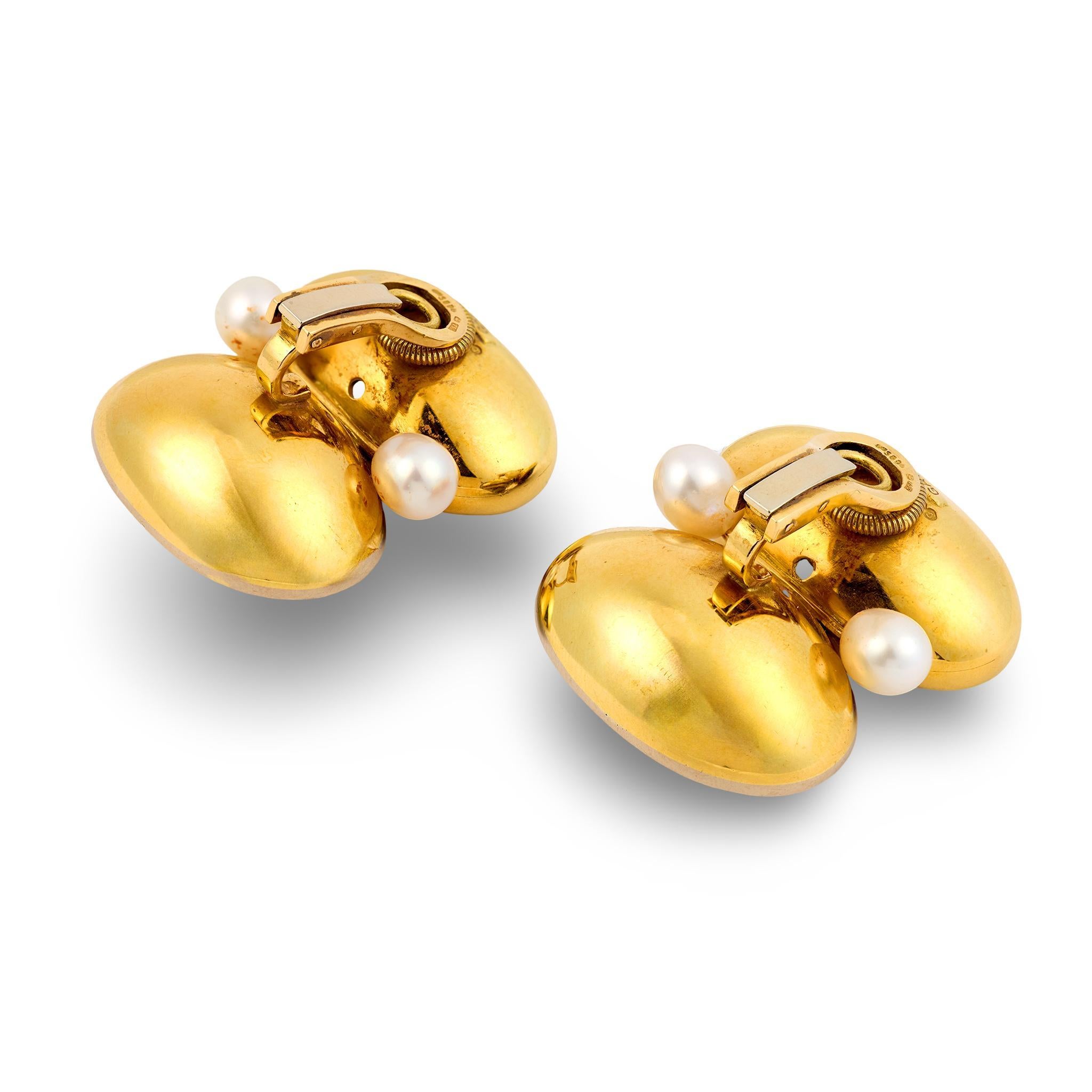 Donna Orecchini da cocktail in oro giallo 18 carati con perla citrina e ametista Elizabeth Gage in vendita