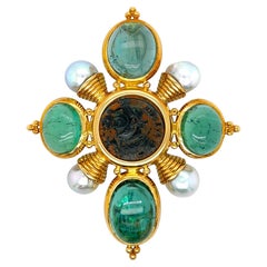 ELIZABETH GAGE Coptic Cross Brooch