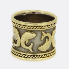Elizabeth Gage Pisces Zodiac Band Ring