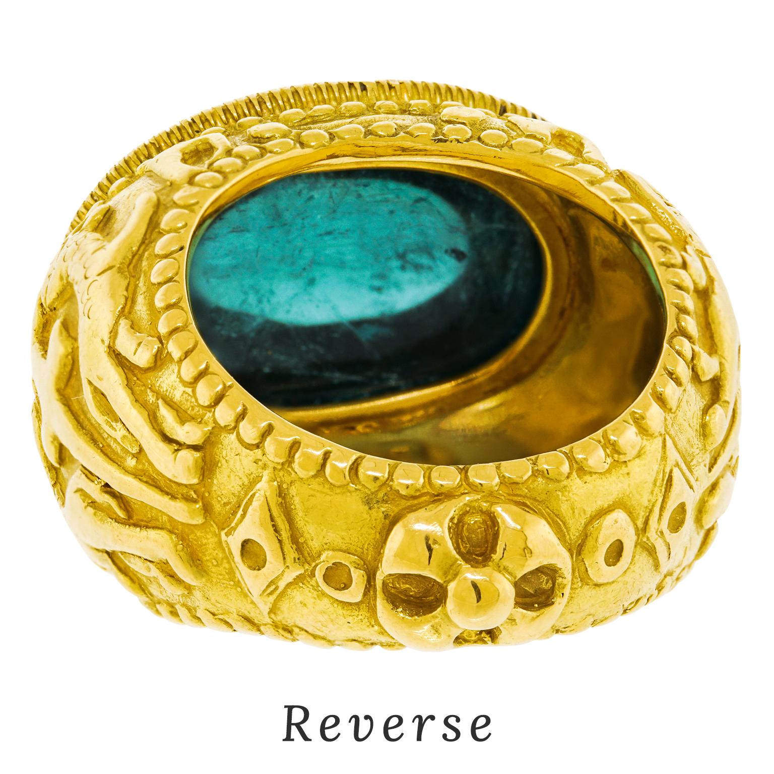 Elizabeth Gage Renaissance-Revival-Turmalinring 18k 7