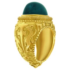 Elizabeth Gage Renaissance-Revival-Turmalinring 18k
