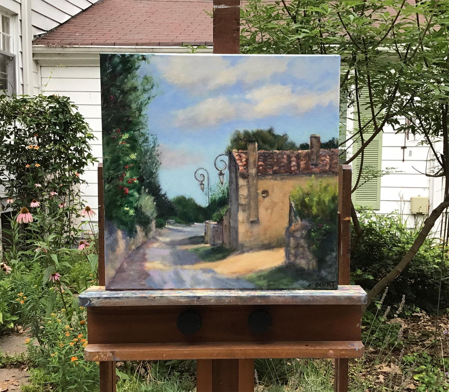 La Provenza: En un callejón de Tarascón, una viñeta de luz, Pintura al óleo - Painting Impresionista de Elizabeth Garat