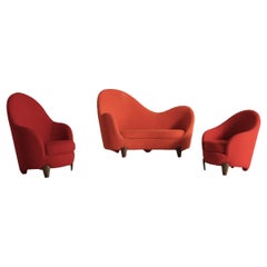 Elizabeth Garouste and Mattia Bonetti Koala Sofa and Armchairs, France, 1980s