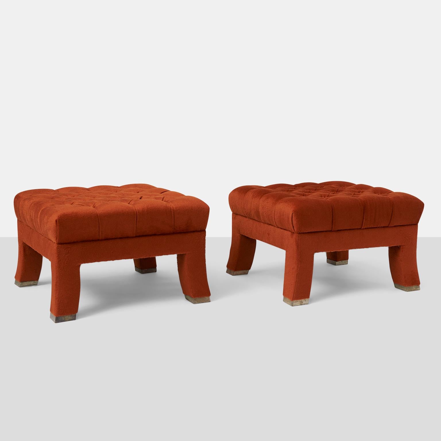 A pair of tufted 